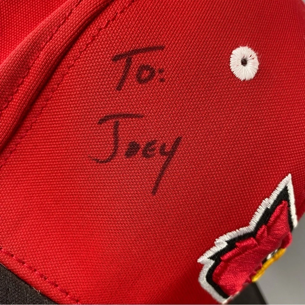 Louisville Cardinals Baseball Hat Signed by Coach Dan McDonnell